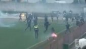 ŽESTOK SUKOB NAVIJAČA U NIKŠIĆU: Utakmica Druge lige Crne Gore morala da se prekine na pola sata (VIDEO)