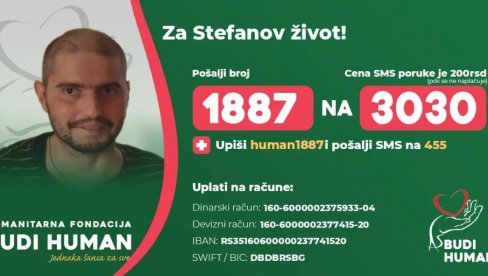 BUDIMO HUMANI: Pomozimo Stefanu Vasiljeviću da dobije najvažniju bitku BUDIMO HUMANI: Pomozimo Stefanu Vasiljeviću da dobije najvažniju bitku