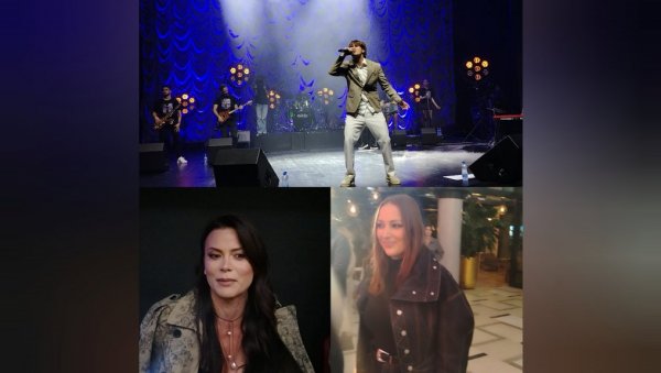 ЕСТРАДА ПОДРЖАЛА МЛАДОГ УМЕТНИКА: Милица Павловић и Александра Пријовић дошле на концерт Јакова Јозиновића (ФОТО)