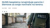 ZA ŠTA SE TO NUNS SPREMA? Novinare opremaju pancirima i šlemovima ZA ŠTA SE TO NUNS SPREMA? Novinare opremaju pancirima i šlemovima