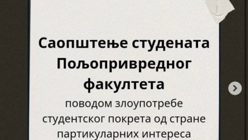 PLENUMAŠI SA POLJOPRIVREDNO FAKULTETA UDARILI NA SVE U OPOZICIJI: Posebno na Srđana Milivojevića i Savu Manojlovića PLENUMAŠI SA POLJOPRIVREDNO FAKULTETA UDARILI NA SVE U OPOZICIJI: Posebno na Srđana Milivojevića i Savu Manojlovića