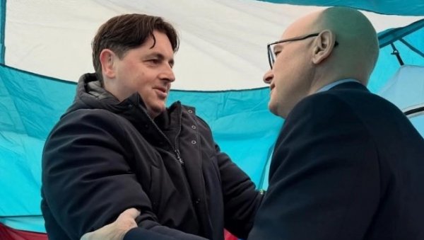 ТО ЈЕ ЉУДСКИ ВАПАЈ ЗА ПРАВДОМ Вучевић обишао Мрдића који пети дан штрајкује глађу