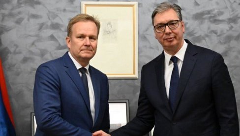 ZAHVALAN SAM PREDSTAVNICIMA EU Vučić sa Sorensenom: Srbija ostaje pouzdan i konstruktivan partner