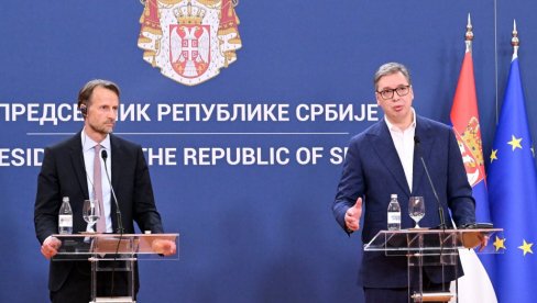 MOJE SRCE I GLAVA MI NE DAJU DA LAŽEM Vučić sa Bekeratom: Predsednik Srbije i ambasador EU obraćaju se javnosti (VIDEO)