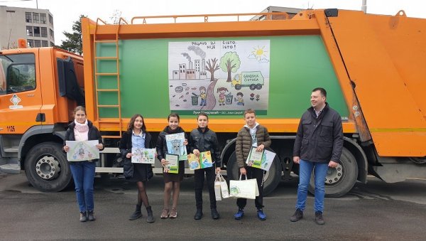 „ПРЉАВО ИЛИ ЧИСТО НИЈЕ ИСТО!“ В. Д. Марко Попадић уручио награде победницима ликовног конкурса „Градске чистоће“