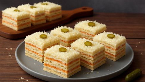 СЛАНА МИМОЗА ТОРТА: Краљица празничне трпезе