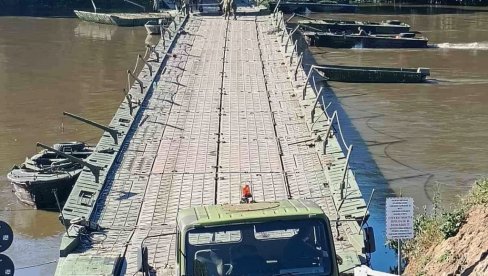 ZATVOREN PONTONSKI MOST NA ULAZU U SVILAJNAC: Razlog – povećan vodostaj Velike Morave
