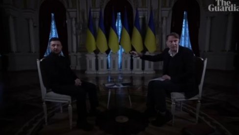 ТАМНА ЈЕ НОЋ: Током интервјуа Зеленског за Гардијан два пута нестајала струја (ВИДЕО)
