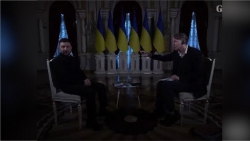 ZELENSKI NE VERUJE ŠTA GA JE SNAŠLO: Isplivao snimak nestanka struje u trenutku davanja intervjua za Gardijan, svi su zatečeni  (VIDEO)