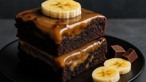 BRAUNIJI SA BANANOM I KARAMELOM: Pravi san za ljubitelje čokolade!
