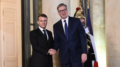 BORIO SAM SE ZA INTERESE NAŠE ZEMLJE: Vučić tri sata razgovarao sa Makronom u Parizu (VIDEO)