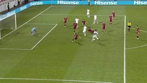 SRBIJA SE VRATILA: Ovako je Aleksandar Katai dao gol Letoniji (VIDEO)