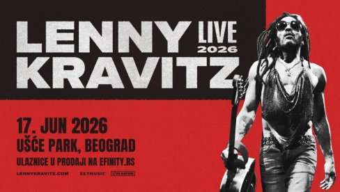 LENNY KRAVITZ sledeće godine u BEOGRADU–Koncert zakazan za 17. JUN NA UŠĆU, ULAZNICE dostupne OD DANAS!