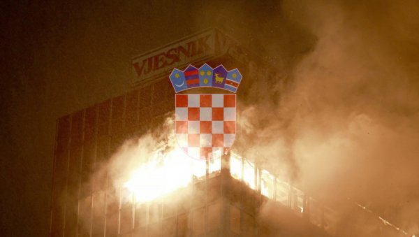 СТОТИНЕ КИЛОГРАМА ЕКСПЛОЗИВА ЗА РУШЕЊЕ СПАЉЕНЕ ВЈЕСНИКОВЕ ЗГРАДЕ Добриловић: Минирање најбоље решење за санацију штете