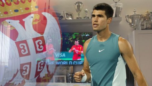 АЛКАРАЗ КАО ПРАВИ СРБИН: Погледајте шта му стоји крај ТВ-а - балканска естетика