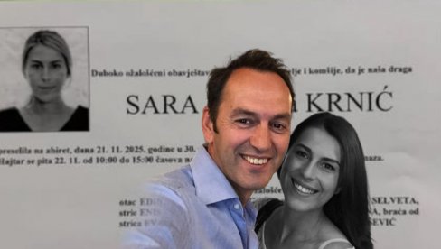 POGINULA ĆERKA VODITELJA Krnić objavio Sarinu (29) umrlicu - bila na mestu suvozača, vozač povređen