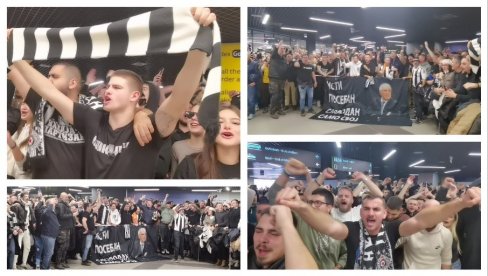 Grobari napravili doček na aerodromu Nikola Tesla za Željka Obradovića (VIDEO)