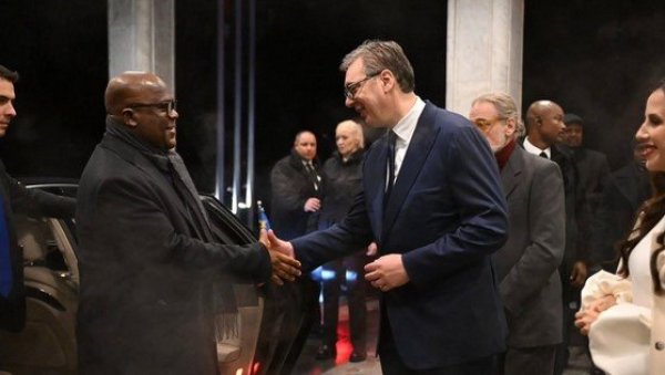 ВУЧИЋ УГОСТИО ПРЕДСЕДНИКА КОНГА НА ВЕЧЕРИ: Много волимо вашу земљу, веома ценимо вас као храброг човека (ФОТО)