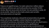 ЈОШ ЈЕДАН ДОКАЗ ДА СУ ПОТПУНО ИЗГУБИЛИ КОМПАС: Брачни пар хранио пленумаше, ишли с њима до Брисела и сад им поручили Ви сте срамота!