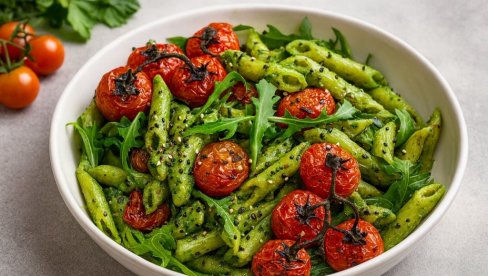 TESTENINA SA SOSOM OD AVOKADA I SPANAĆA: Zdrav zeleni obrok