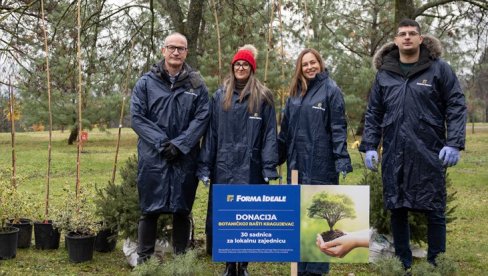 POKLON LOKALNOJ ZAJEDNICI – donacija sadnica Botaničkoj bašti Kragujevac
