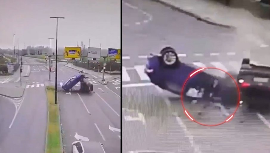 ШОК У СЛОВЕНИЈИ: Језива саобраћајка, а возач је онда ИСТРЧАО из кола и побегао (ВИДЕО)