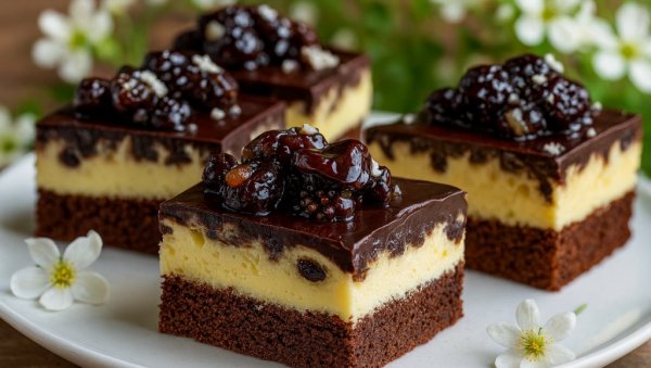 КРЕМАСТО САВРШЕНСТВО: Чоколадна ванила торта са глазуром од шљива