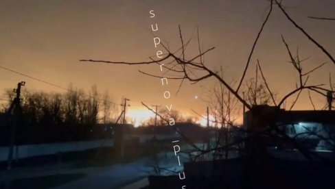 СНАЖНЕ ЕКСПЛОЗИЈЕ У РУСИЈИ: Лука и рафинерија нафте у пламену - Украјинци напали у току ноћи (ВИДЕО)