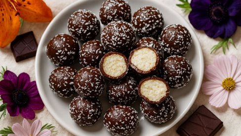 DOMAĆE ČOKOLADNE KUGLICE SA KOKOSOM: Savršen brzi slatki zalogaj