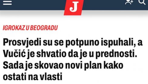 ДАНАС И ЈУТАРЊИ ЗАЈЕДНО ТУГУЈУ: Протести су се потпуно испухали, Вучић схватио да има предност! (ФОТО)