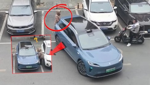 HIT VIDEO! Žena telom čuvala mužu parking mesto, vidite kako ju je vozač NADMUDRIO