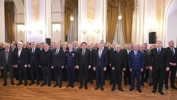 Пријем министра одбране и начелника Генералштаба поводом новогодишњих и божићних празника