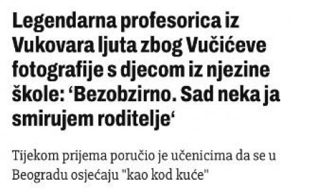 USTAŠKI NAPAD NA SRBIJU Hrvatica poručuje: Deca iz Vukovara morala bi da podrže blokadere, a ne državu Srbiju