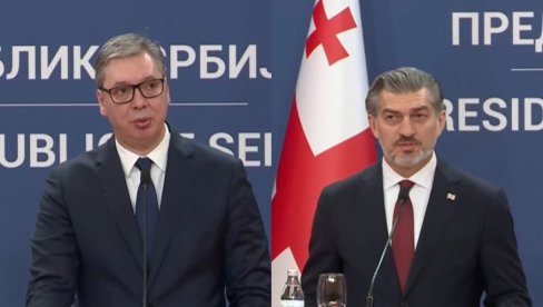 USKORO OTVARAMO AMBASADU U TBILISIJU Vučić sa Kavelašvilijem: Prvi put u istoriji imamo priliku da ugostimo predsednika Gruzije (VIDEO)