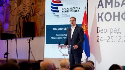 ČETIRI JASNA CILJA POSTAVLJENA PRED SRPSKE DIPLOMATE: Ambasadorska konferencija u Beogradu - Obratio se predsednik Vučić (VIDEO)