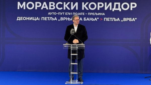 ВУЧИЋ ОТВОРИО НОВУ ДЕОНИЦУ МОРАВСКОГ КОРИДОРА: Сутра у 8 биће пуштена у саобраћај - бесплатно до 14. јануара (ВИДЕО)
