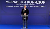 ВУЧИЋ НА ОТВАРАЊУ ДЕОНИЦЕ МОРАВСКОГ КОРИДОРА: Сутра у 8 биће пуштена у саобраћај - бесплатно до 14. јануара (ВИДЕО)