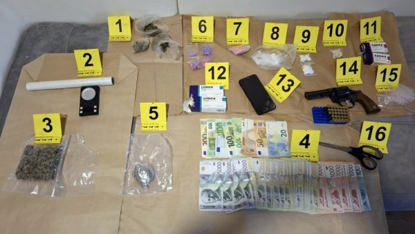 УХАПШЕН ДИЛЕР НА ПАЛИЛУЛИ: Крио пиштољ, кокаин, марихуану...