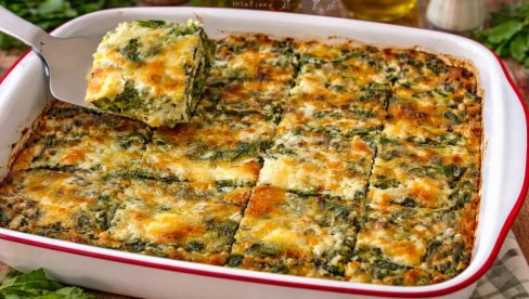 ZAPEČEN SPANAĆ SA SIROM: Jednostavno, zdravo i ukusno jelo