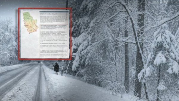 СРБИЈА НА УДАРУ СНЕГА Хитно се огласио РХМЗ: Ови делови земље ће највише бити погођени (ФОТО)