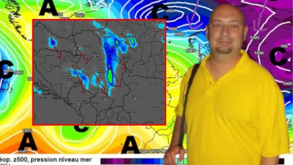 (МАПЕ) СПРЕМИТЕ СЕ ЗА ЛЕДЕНО БАДЊЕ ВЕЧЕ: Стиже дебели минус, у неким деловима земље и до 35 цм снега