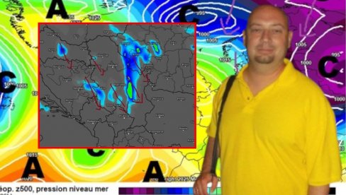 (МАПЕ) СПРЕМИТЕ СЕ ЗА ЛЕДЕНО БАДЊЕ ВЕЧЕ: Стиже дебели минус, у неким деловима земље и до 35 цм снега