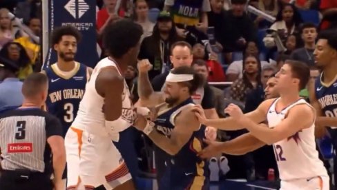 POTUKLI SE DAVID I GOLIJAT: Evo šta im je NBA liga uradila posle tuče usred utakmice (VIDEO)
