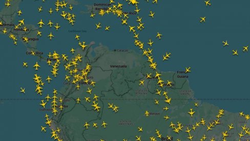 САБЛАСАН ПРИЗОР ИЗНАД ВЕНЕЦУЕЛЕ: Ниједан авион не лети изнад земље