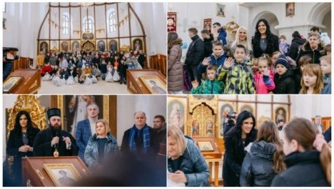 SRPSKOJ DECI U DALJU PODELJENI BOŽIĆNI PAKETIĆI Fondacija Sveta Petka razveselila najmlađe pred praznik, nisu skidali osmehe s lica!