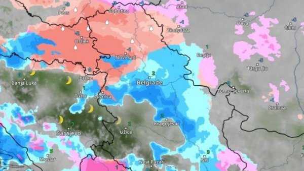 (МАПА) ОВАКО ЋЕ СЕ СУТРА ЛЕДЕНИ ТАЛАС КРЕТАТИ ПО САТИМА: Мраз од -16 само што није стигао, Батут и РХМЗ дали упозорења