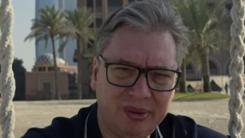 VUČIĆ UPUTIO VAŽNU PORUKU: Obartio se građanima iz Abu Dabija (VIDEO)