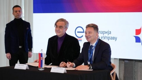 ПКС И КАНЦЕЛАРИЈА ЗА ИТ И ЕУПРАВУ ПОТПИСУЈУ СПОРАЗУМ О РАЗВОЈУ СРПСКОГ АИ МОДЕЛА: Присуствују Марко Чадеж и др Михаило Јовановић (ВИДЕО)