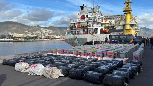 SRBINU UHAPŠENOM USRED ATLANTIKA ODREĐEN PRITVOR: Detalji zaplene rekordnih deset tona kokaina u akciji Bela plima