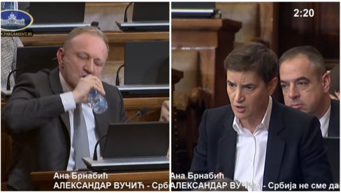 BRNABIĆ PATOSIRALA ĐILASA: Od besa mu se tresle ruke dok je pio vodu (VIDEO)